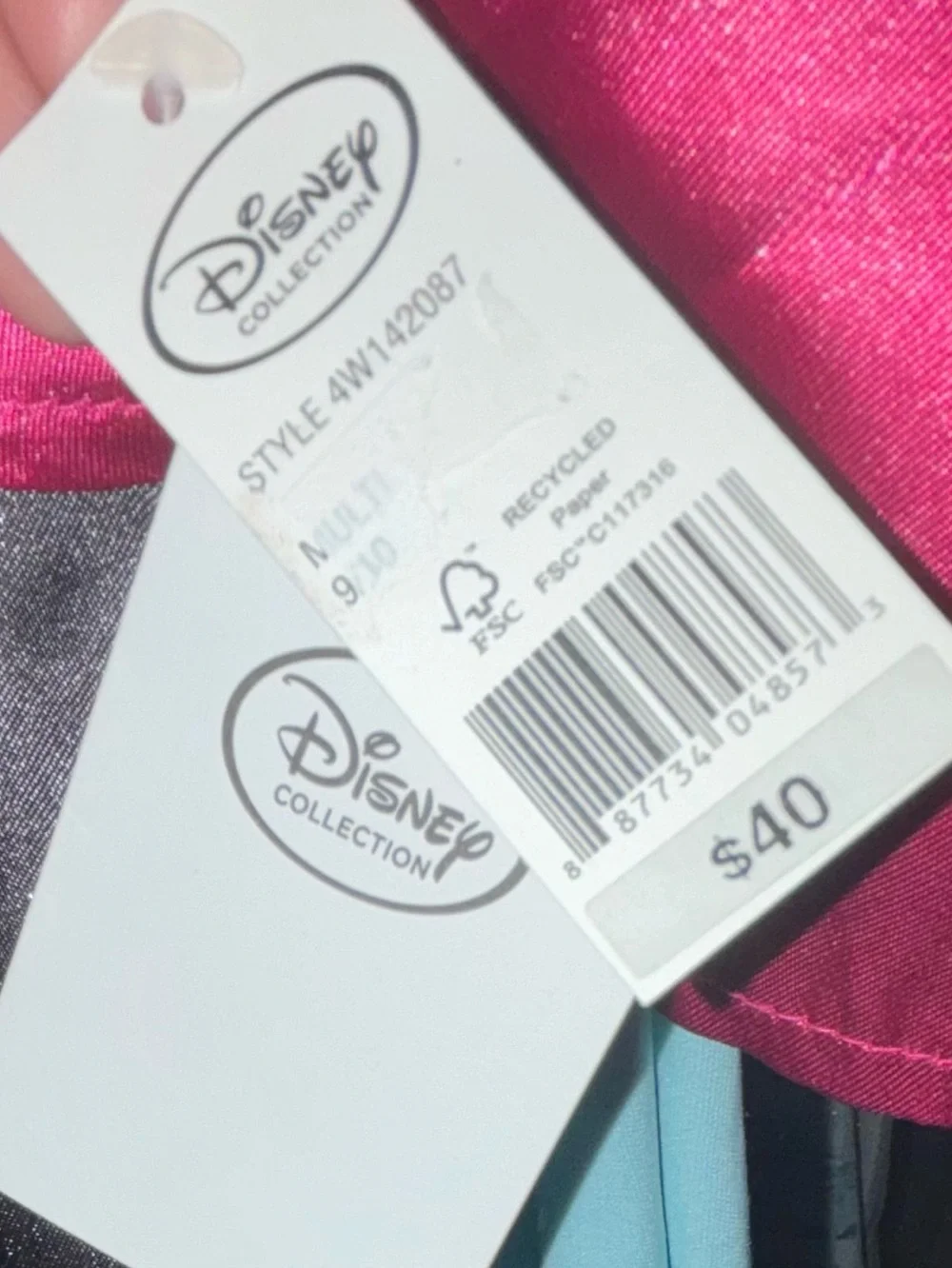 Disney Collection Frozen Anna Royal Blue & Pink Cape Princess Dress Costume 9/10